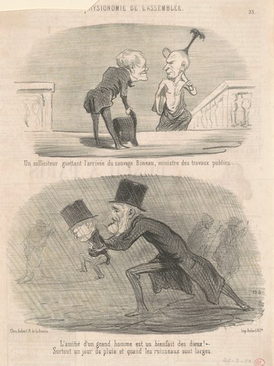 Právník sleduje ...Bineau! od Honoré Daumier