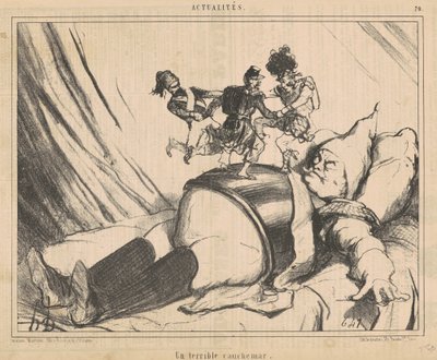 Strašná noční můra od Honoré Daumier