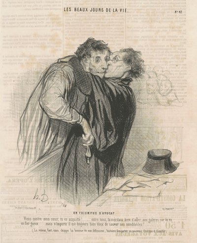 Triumf právníka od Honoré Daumier