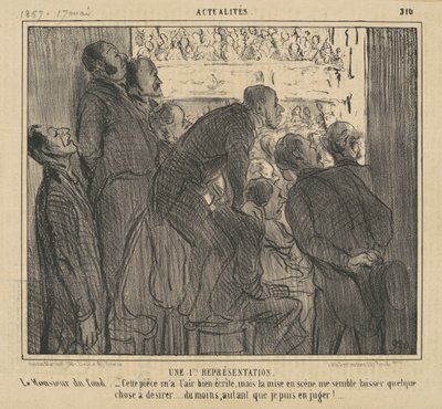 1. zastoupení akciového trhu od Honoré Daumier