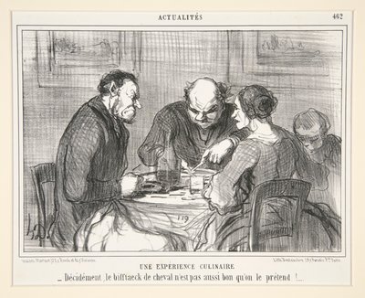 Kulinářský zážitek: Rozhodně, koňský steak č od Honoré Daumier
