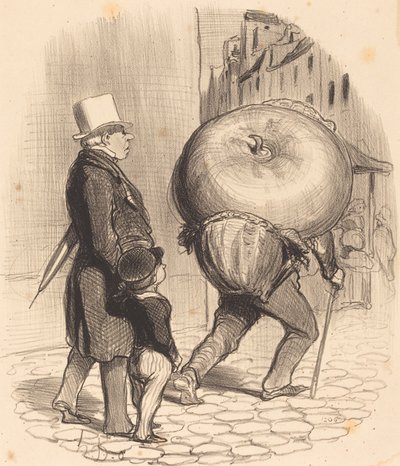 Lekce botaniky od Honoré Daumier