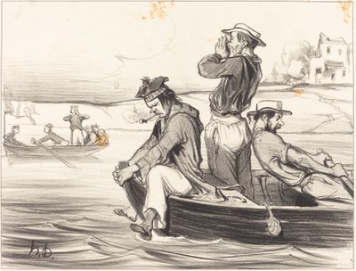 Setkání na otevřené vodě od Honoré Daumier