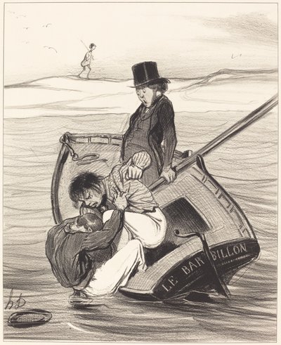 Vzpoura na palubě od Honoré Daumier