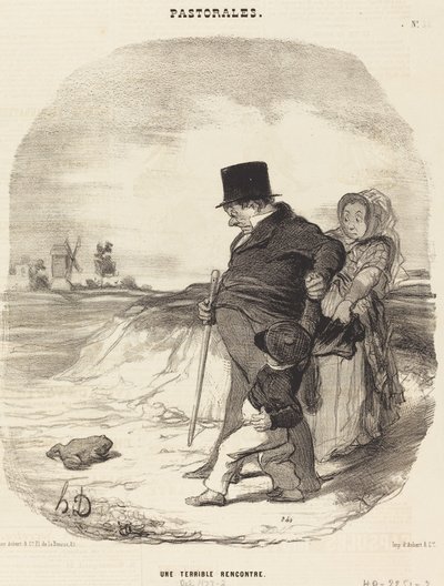 Hrozné setkání od Honoré Daumier