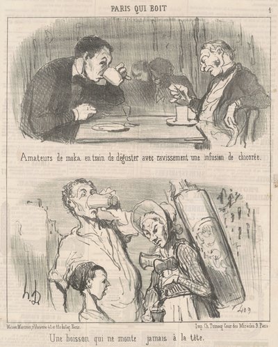 Nápoj, který vám nikdy nestoupne do hlavy od Honoré Daumier