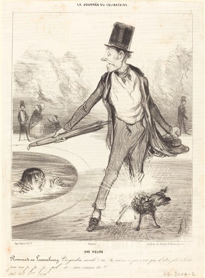 Jedna hodina - Procházka v Lucembursku od Honoré Daumier