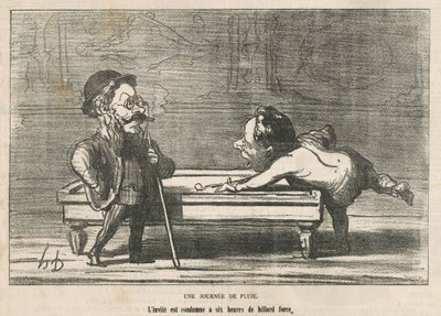 Deštivý den od Honoré Daumier