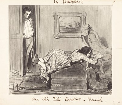 Elè...horlivý pracující z domova od Honoré Daumier