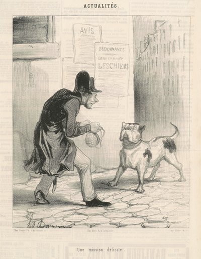 Delikátní poslání od Honoré Daumier