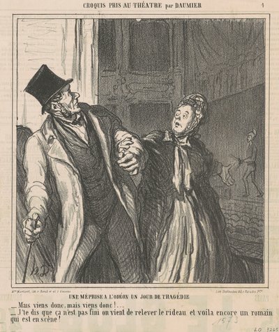 Nedorozumění u odeonu... od Honoré Daumier