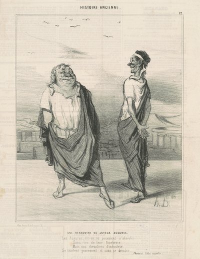 Setkání jouyeuzových předpovědí od Honoré Daumier