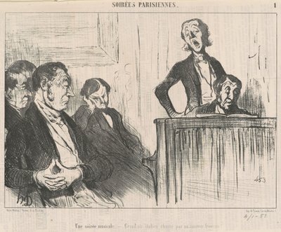 Hudební večer od Honoré Daumier