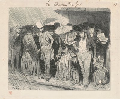 Stanice nekonečně dlouhá od Honoré Daumier