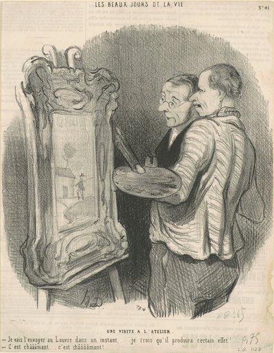 Návštěva ve studiu od Honoré Daumier