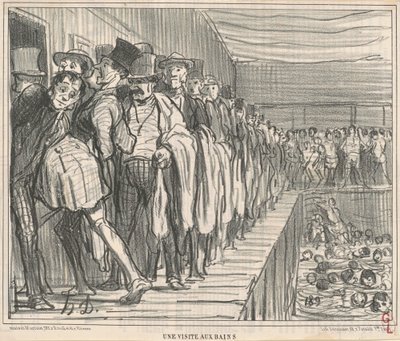 Návštěva lázní od Honoré Daumier