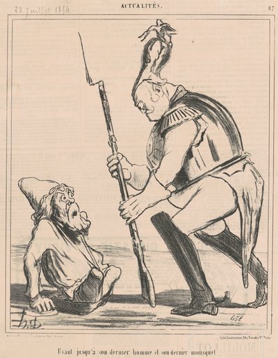 Využije svého posledního muže... od Honoré Daumier