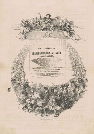 VOILLLLLLLLLLLA LE GRRRRRRRRRRRRRRAND cvalový charivarique od Honoré Daumier