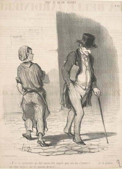 Tady je jedinec, který si musí dělat starosti... od Honoré Daumier