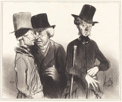 Tak! ty ses stal důchodcem, já doktorem, on... od Honoré Daumier