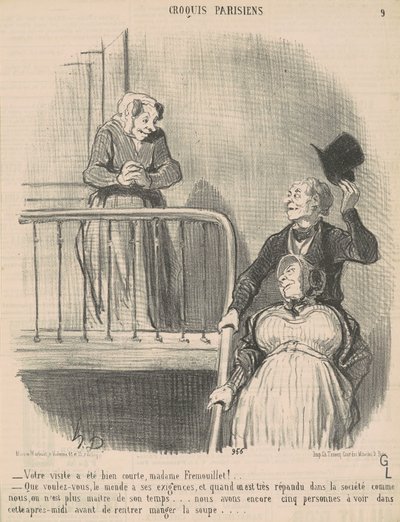 Vaše návštěva byla velmi krátká... od Honoré Daumier
