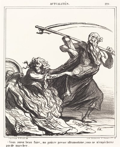 Ať děláš cokoli, můj ubohý tisk... od Honoré Daumier