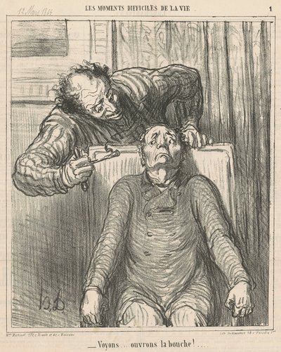 Podívejme se... otevřeme ústa! ... od Honoré Daumier