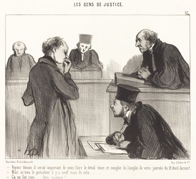 Vidět svědka by bylo důležité... od Honoré Daumier