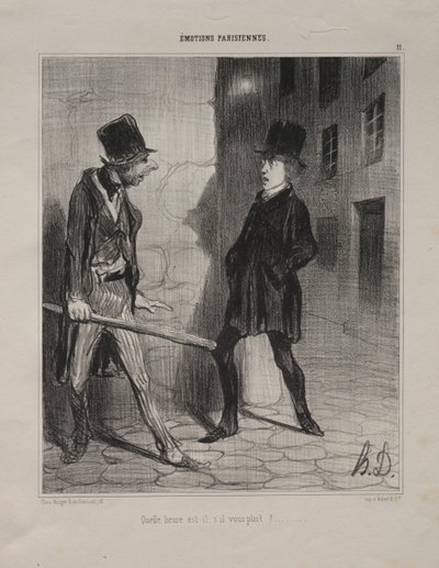 Kolik je hodin, prosím? od Honoré Daumier