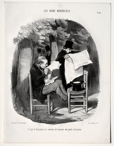 Co buržoazie nazývá mírným rozptýlením od Honoré Daumier