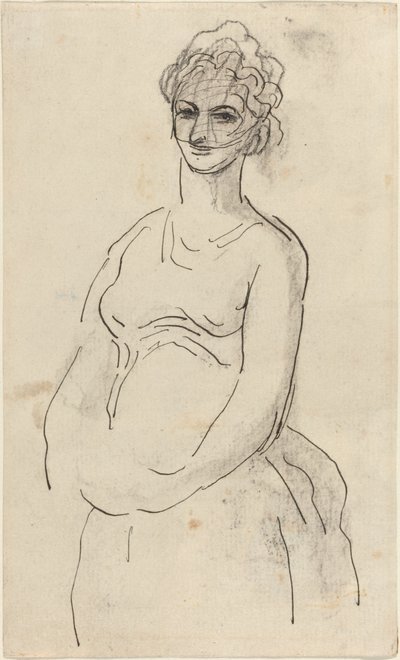 Žena se závojem od Honoré Daumier