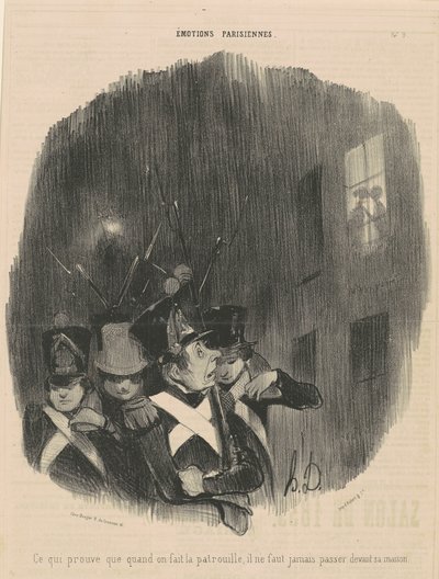 což dokazuje, že když děláme...hlídku... od Honoré Daumier