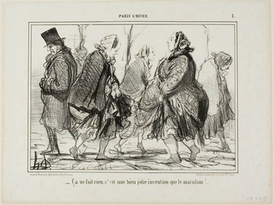 "- To je v pořádku... není asfalt úžasný vynález", talíř 1 z Paris L