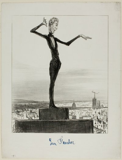 Návrh Charivari panu Léonu Faucherovi, jak se v budoucnu vyhnout telegrafickým omylům, deska 122 z Actualités od Honoré Victorin Daumier