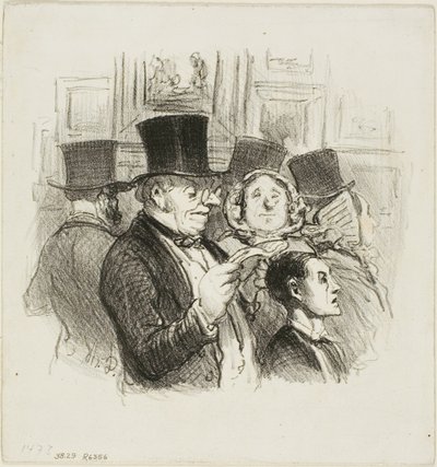 Návštěva salonu od Honoré Victorin Daumier