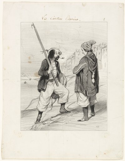 All Right Rigobert, My Old Friend..., deska z Les Canotiers Parisiens od Honoré Victorin Daumier