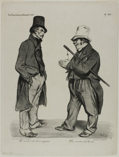 Investor španělských kortešských dluhopisů. Investor španělských státních dluhopisů, deska 423 od Honoré Victorin Daumier