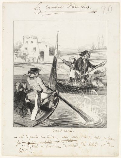 Bojové námořnictvo od Honoré Victorin Daumier