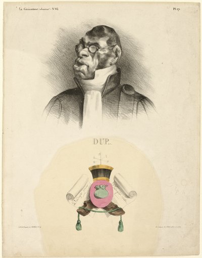 DUP..., talíř 171 od Cartooning Celebrities od Honoré Victorin Daumier