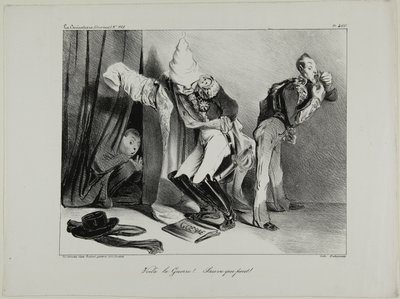 "Je to válka! ...Každý sám za sebe!," 460. tabulka od Honoré Victorin Daumier