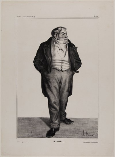 Pan Baill.., talíř 312 od Cartooning Celebrities od Honoré Victorin Daumier