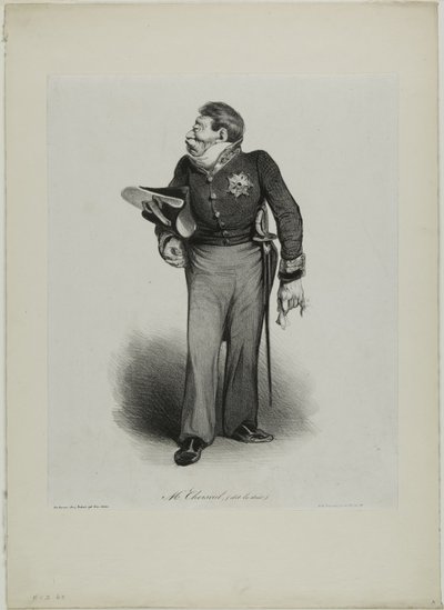Pan Choiseul, (zvaný le Duc), štítek 502 od Honoré Victorin Daumier