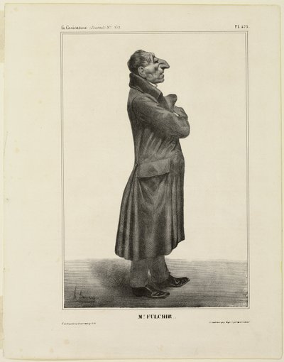 Pan Fulchir.., talíř 273 od Cartooning Celebrities od Honoré Victorin Daumier