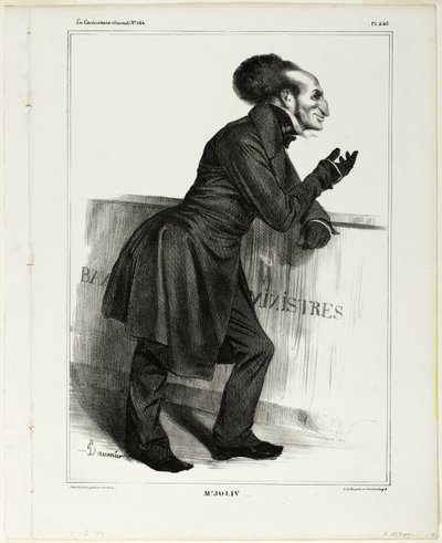 Pan Joliv...., talíř 346 od Cartooning Celebrities od Honoré Victorin Daumier