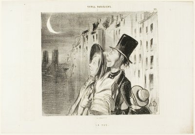 Pohled, deska 39 z Types Parisiens od Honoré Victorin Daumier