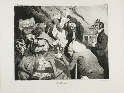 Pokušení, deska 453 od Honoré Victorin Daumier