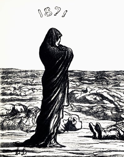 1871, Alegorie (litho) od Honoré Daumier