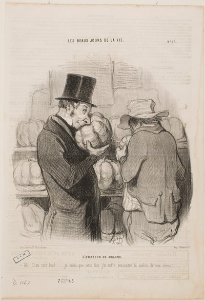 Znalec melounů od Honoré Daumier