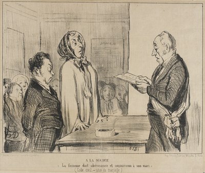 Na radnici... od Honoré Daumier