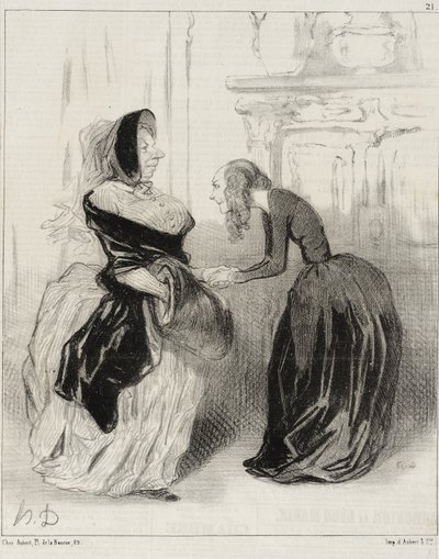 „Sbohem, má drahá Floro ... nezapomeňte ...“ od Honoré Daumier